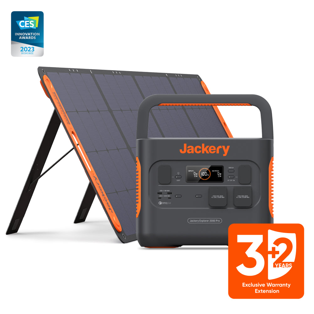 Tragbare Powerstation mit Photovoltaik von Jackery - Solarserver