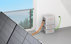 Balkonkraftwerk mit Wandhalterung