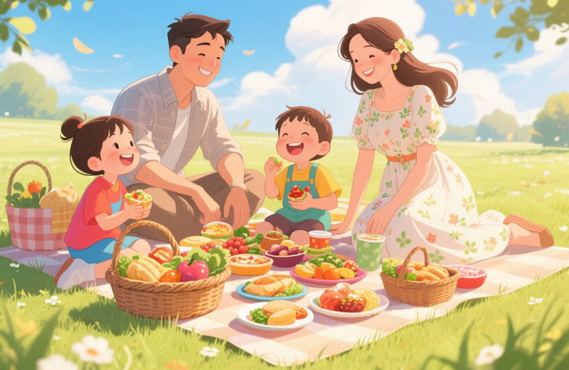 Außen Picknick