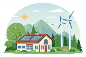 Ökostromversorgung für Haus
