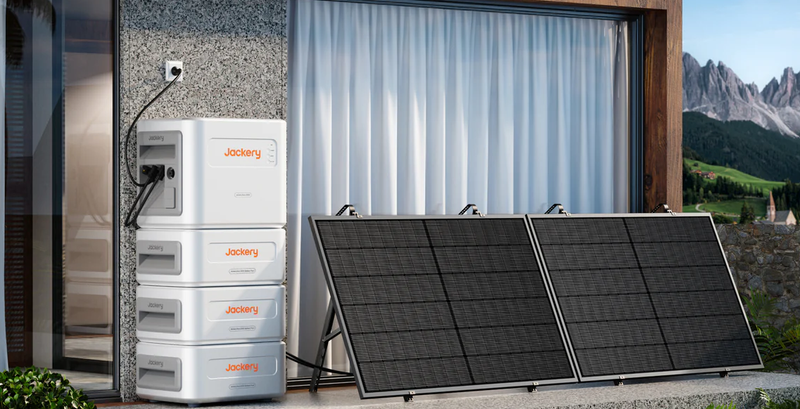 Jackery Balkonkraftwerk für Ziegeldach