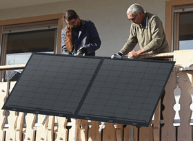 Balkon-Solaranlage zur eigenen Stromerzeugung