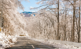 Tragbare Powerstation mit auf Winterspaziergänge