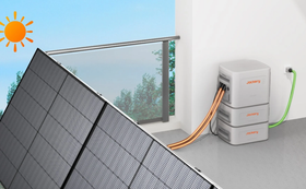 Balkonkraftwerk für Energieeinsparung