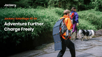 Sonnenenergie to go: Jackery präsentiert SolarSaga 40 Air, die neue Generation des faltbaren Mini-Solarpanels im Tablet-Format