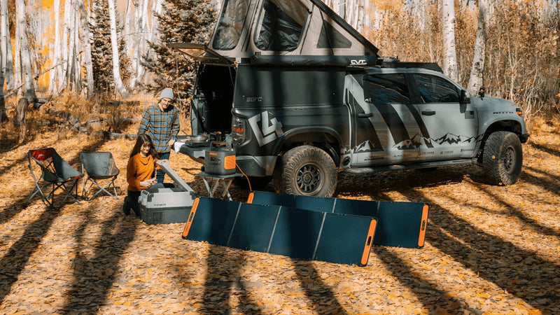 Solarpanel für Pop Up Wohnmobil mit Jackery