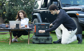 Wohnmobil Camping im Freien