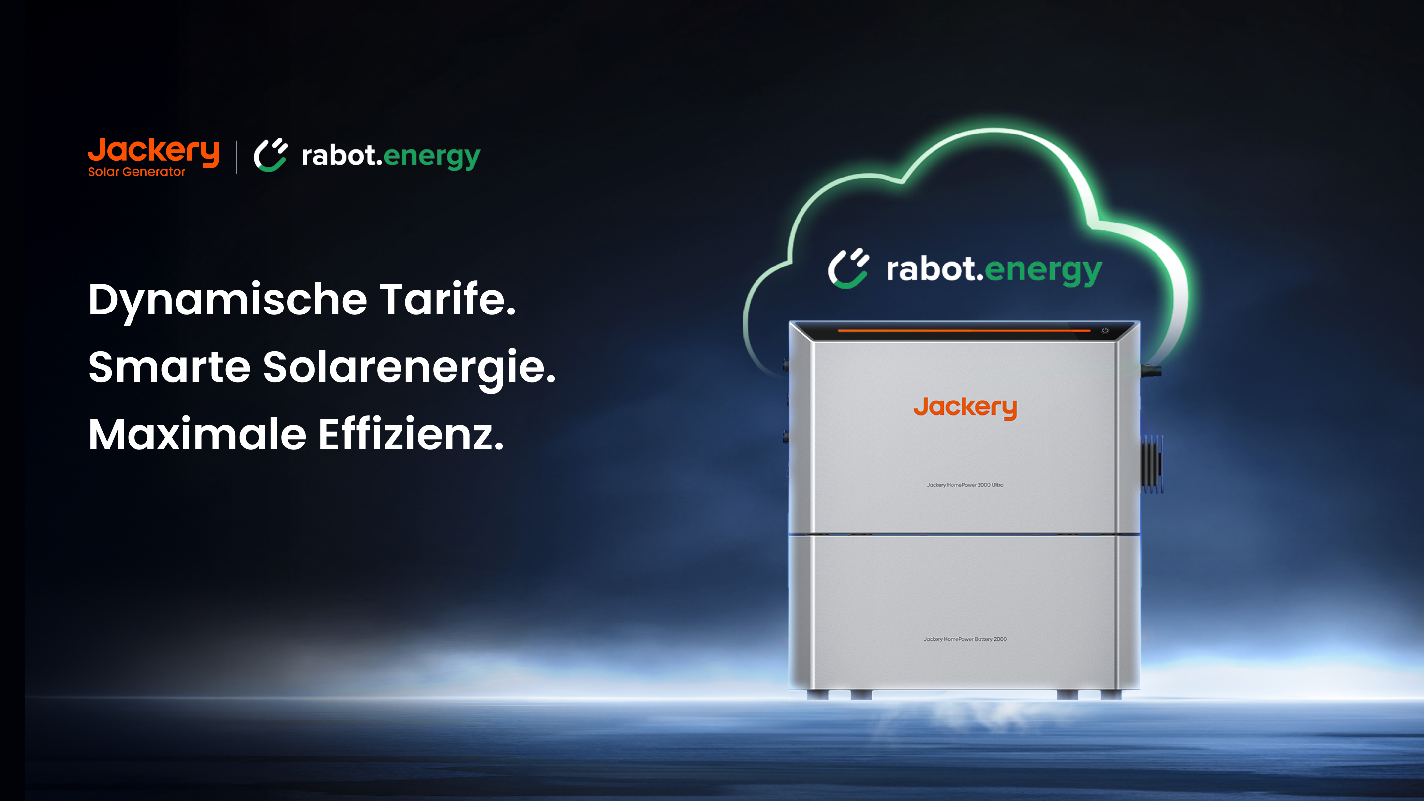 Zwei Pioniere, eine zukunftsweisende Partnerschaft: Rabot Energy und Jackery sorgen mit der Integration dynamischer Stromtarife in den neuen HomePower 2000 Ultra für maximale Effizienz