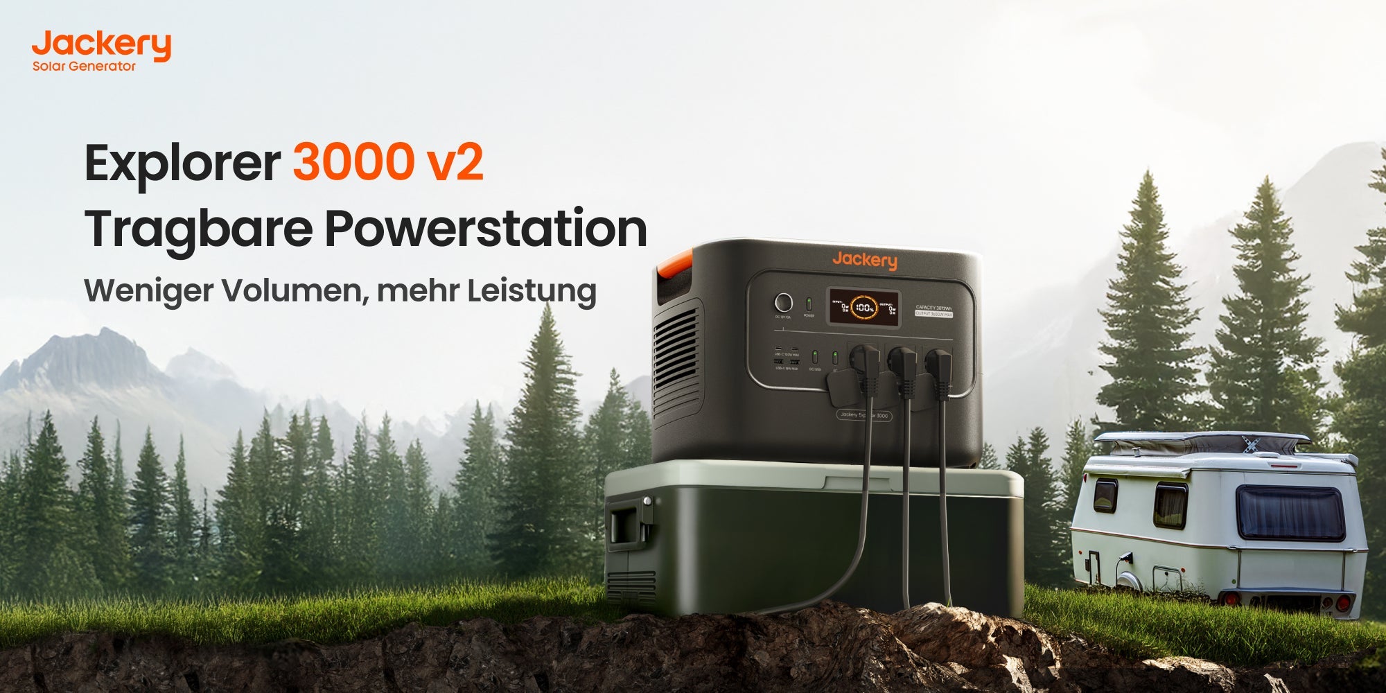 Kraftvoller, kompakter, smarter: Jackery Explorer 3000 v2 kommt als leichteste 3-kWh-Powerstation mit mehr Leistung, intelligenter Steuerung und Geschenken zum Marktstart