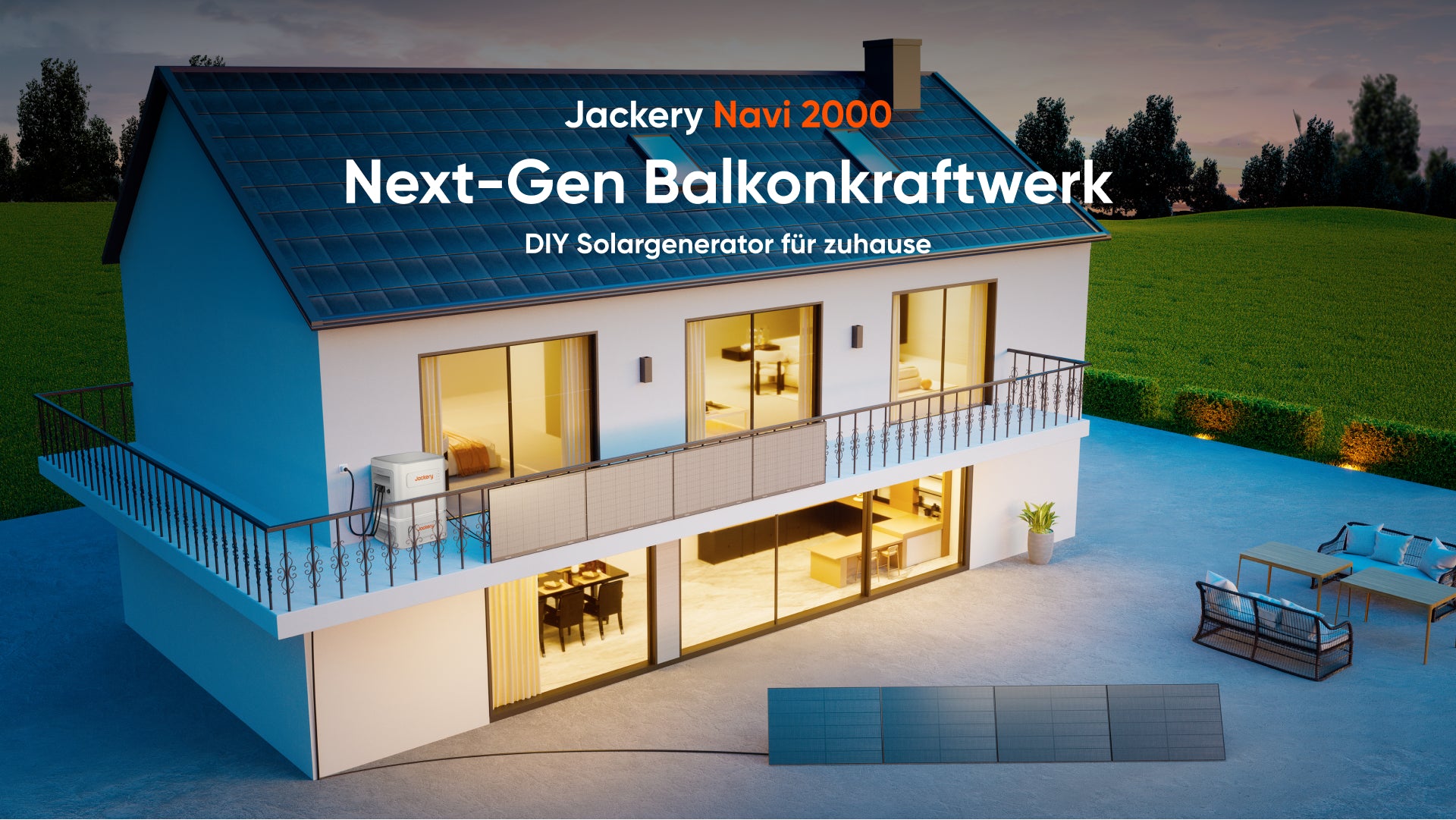 Jackerys All-in-One-Balkonkraftwerk verfügbar: Maximale Flexibilität und Eigenverbrauchabdeckung dank mobilem Speicher mit integriertem Wechselrichter