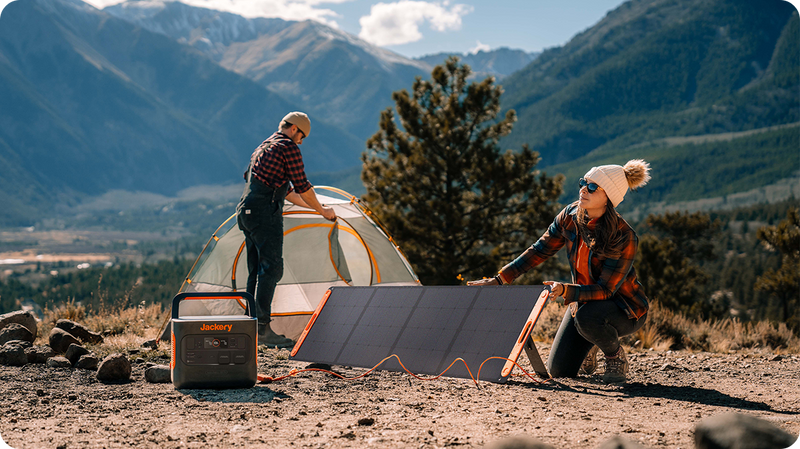 Solargenerator zur Stromerzeugung im Freien