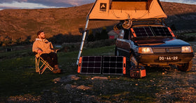 Tragbare und faltbare Solarpanels mit Kraftwerken