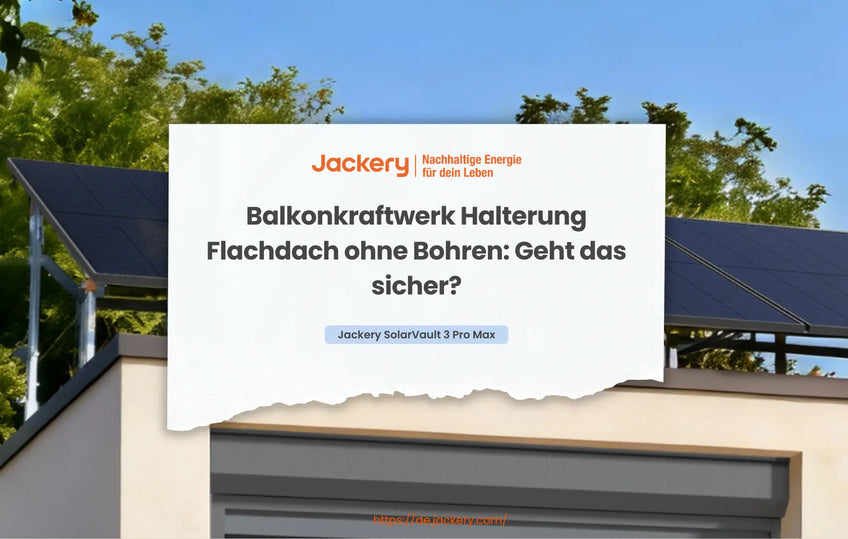 balkonkraftwerk halterung flachdach