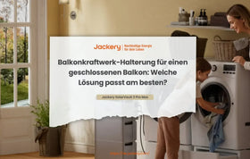 Balkonkraftwerk-Halterung für einen geschlossenen Balkon