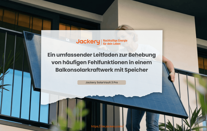 fehlerbehebung bei häufigen störungen einer balkonkraftwerk mit speicher