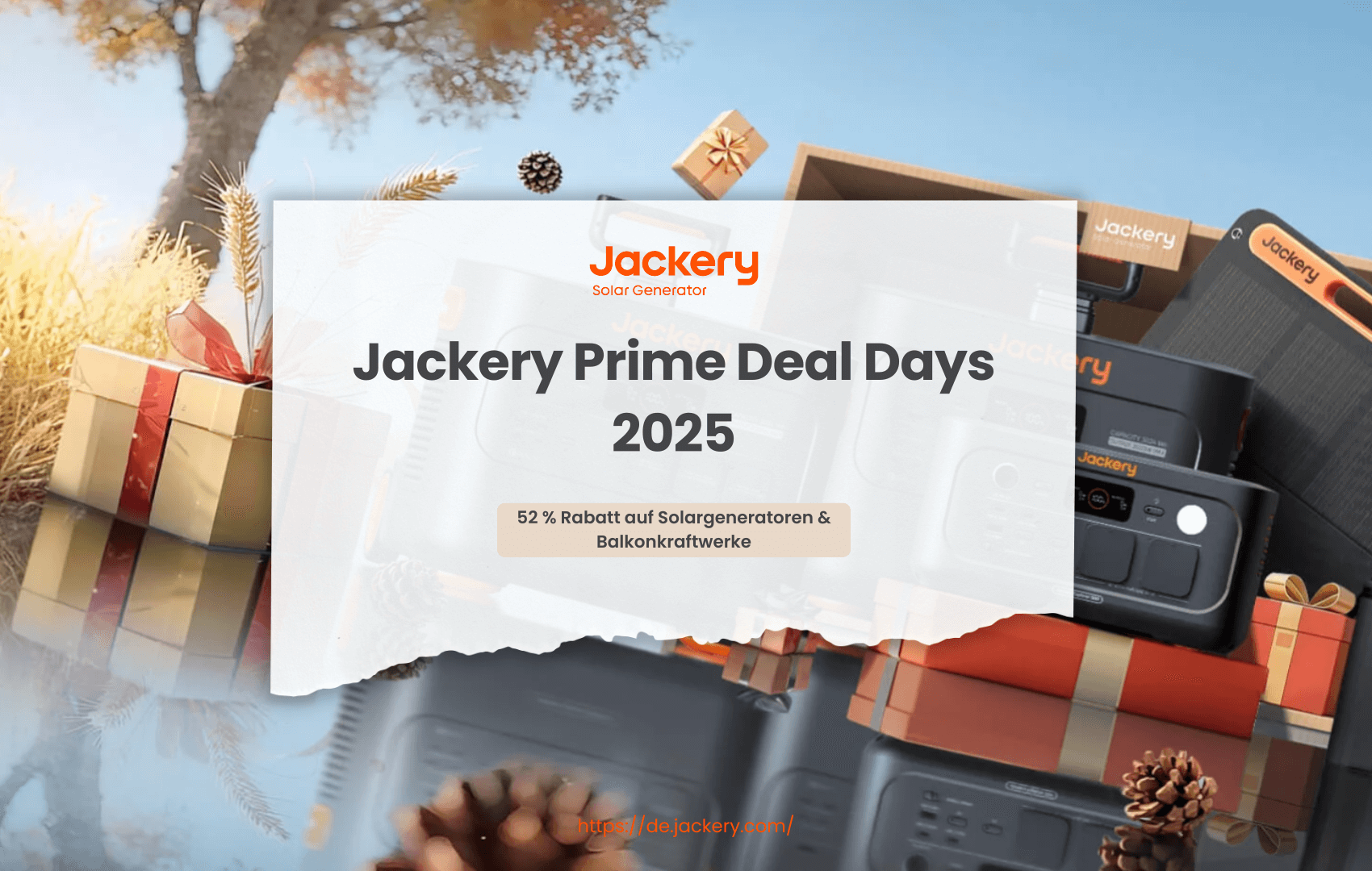 Jackery Prime Deal Days 2025: Bis zu 52% Rabatt auf Solargenerator und Balkonkraftwerk