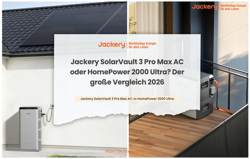 Jackery SolarVault 3 Pro Max AC oder HomePower 2000 Ultra