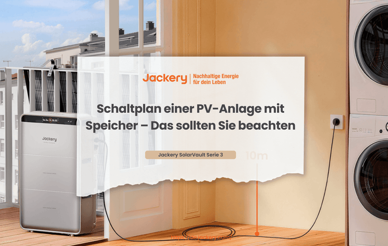schaltplan einer balkonkraftwerk mit speicher