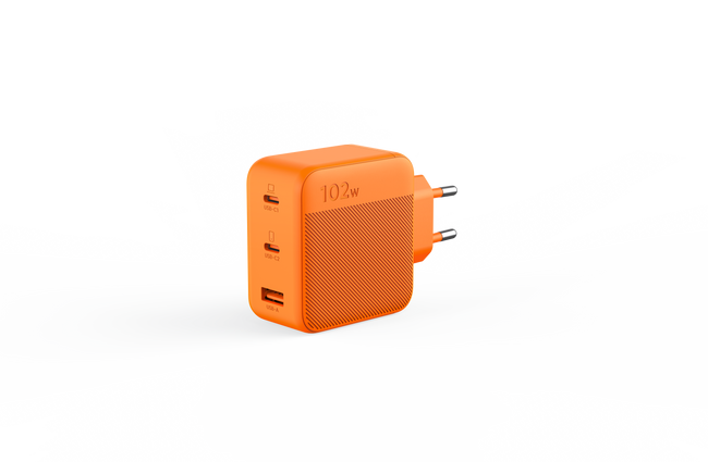 102 W GaN 3‑Port Schnellladegerät