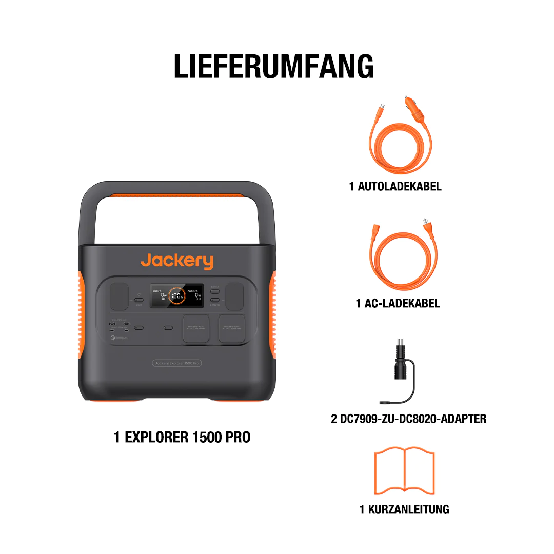 Jackery Explorer 1500 Pro Tragbare Powerstation