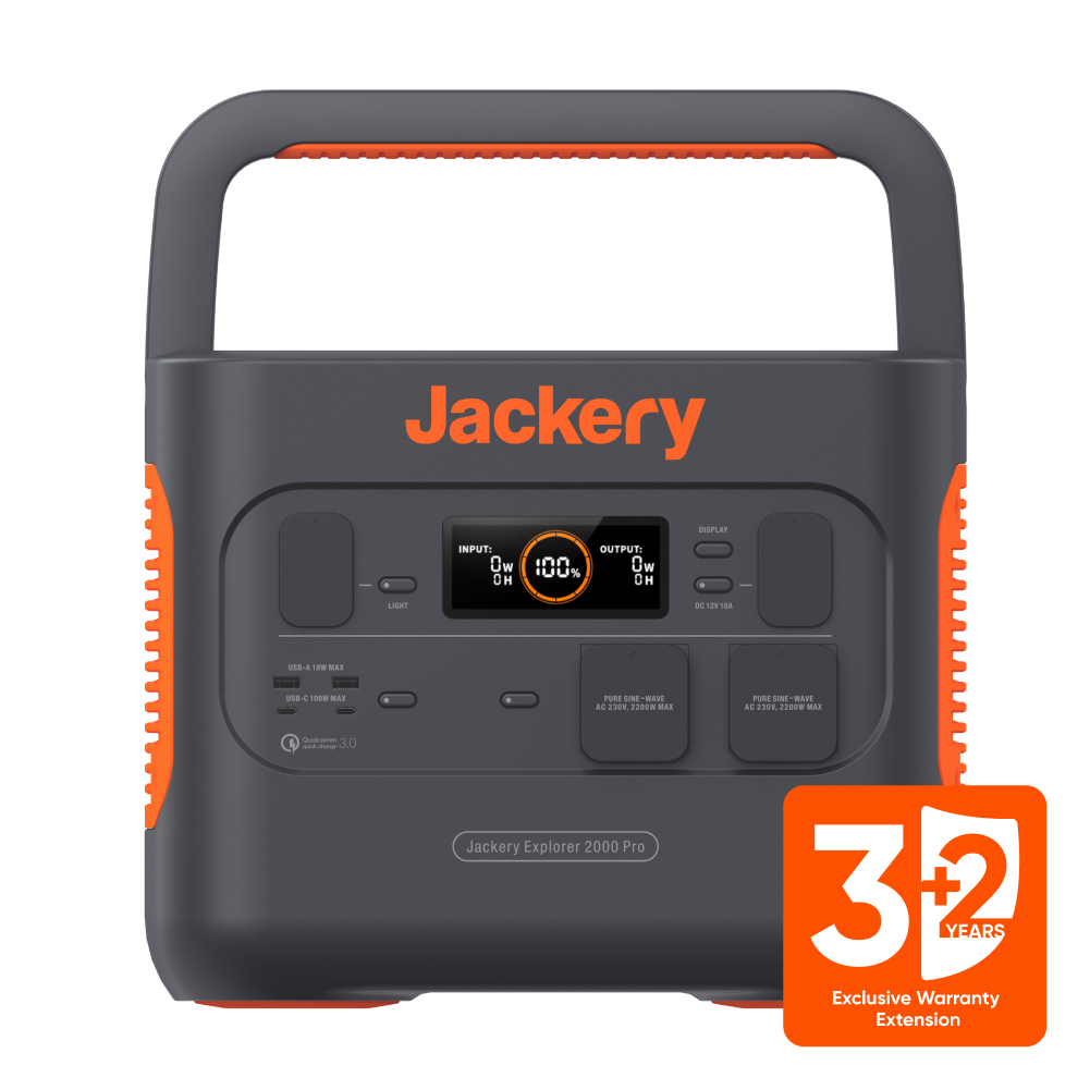 Jackery Explorer 2000 Pro Tragbare Powerstation (Generalüberholt)