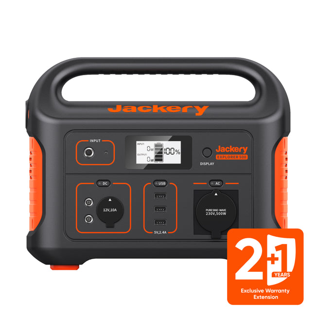 Jackery Explorer 500 Tragbare Powerstation (Generalüberholt)