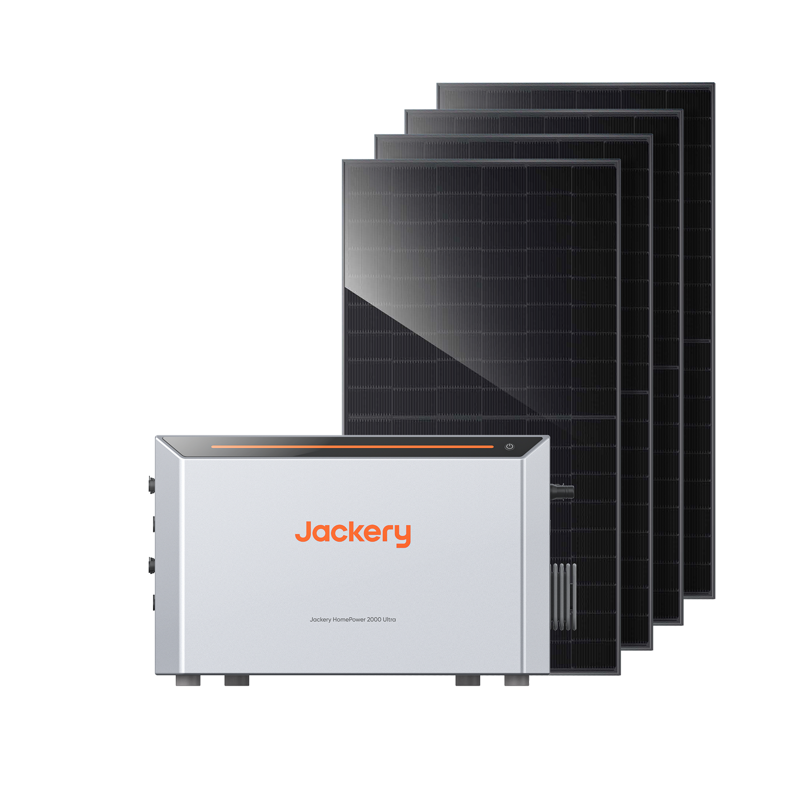 Jackery HomePower 2000 Ultra mit Speicher (450 Wp bifaziales Solarpanel)