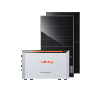 Jackery HomePower 2000 Ultra mit Speicher (450 Wp bifazialen Solarmodulen)