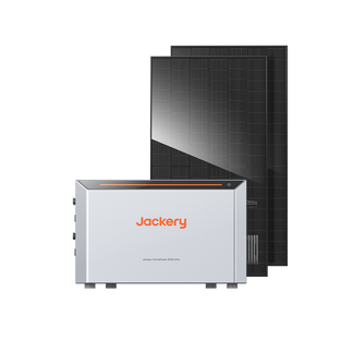 Jackery HomePower 2000 Ultra mit Speicher (500 Wp bifazialen Solarmodulen)