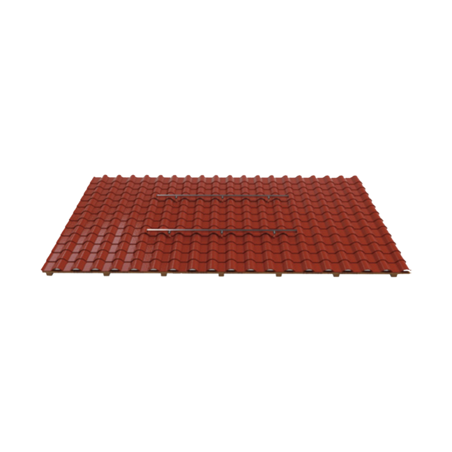 Solarmodul-Halterung für Schrägdach für 2 Module