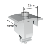 Solarmodul-Halterung für Schrägdach für 2 Module