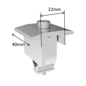 Solarmodul-Halterung für Schrägdach für 2 Module