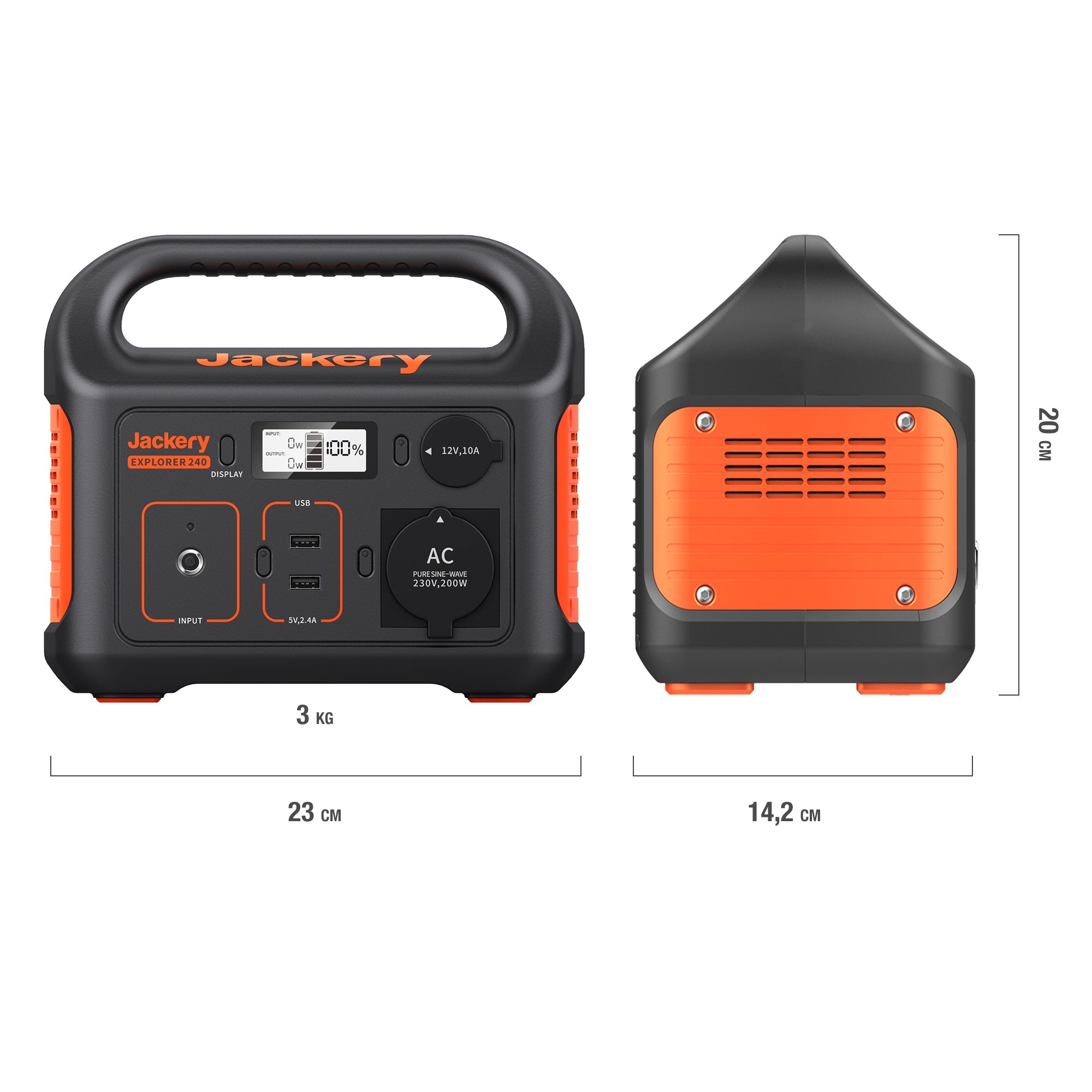 Jackery Explorer 240 Tragbare Powerstation (Generalüberholt 