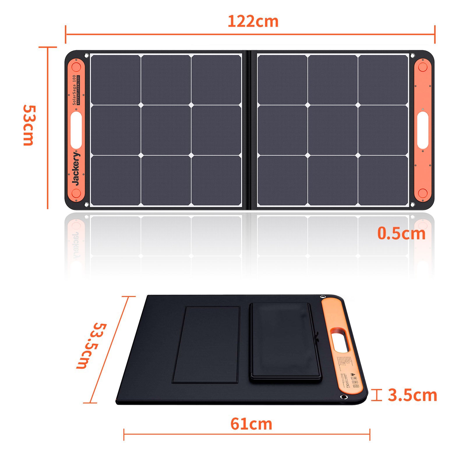 Jackery SolarSaga 100W Solarpanel (Generalüberholt)