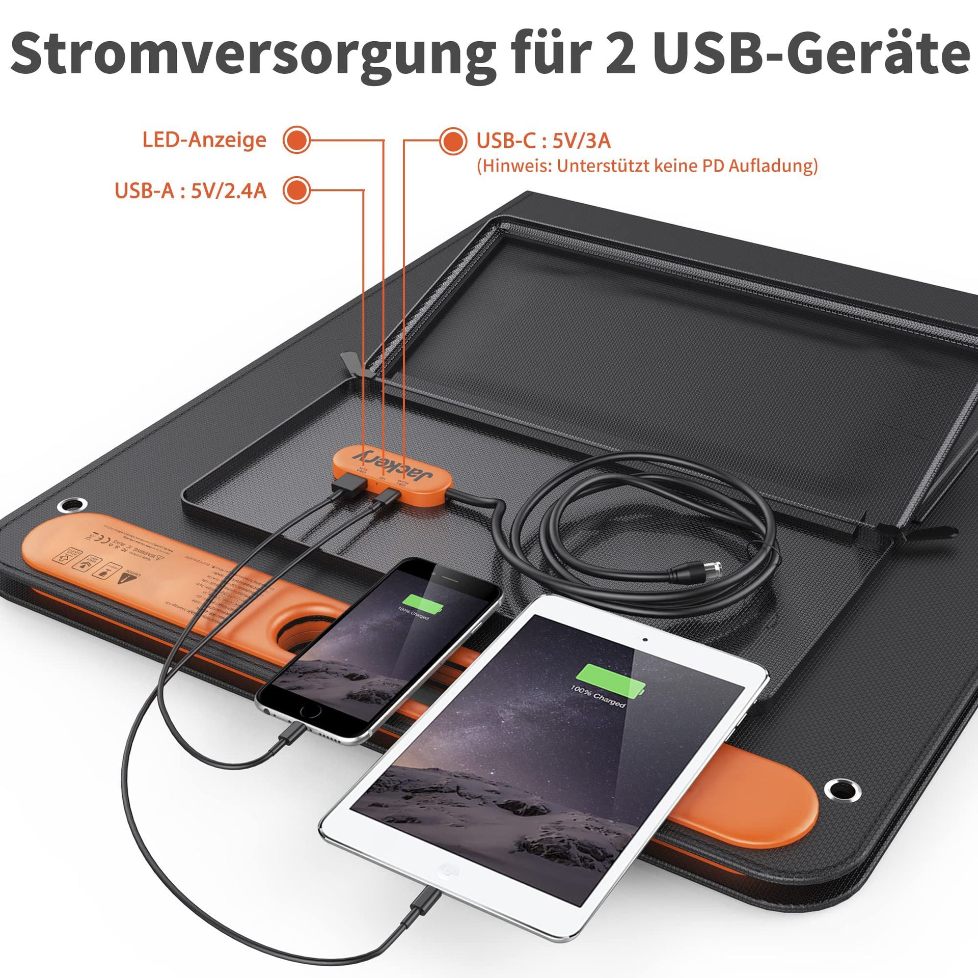 Jackery SolarSaga 100W Solarpanel (Generalüberholt)